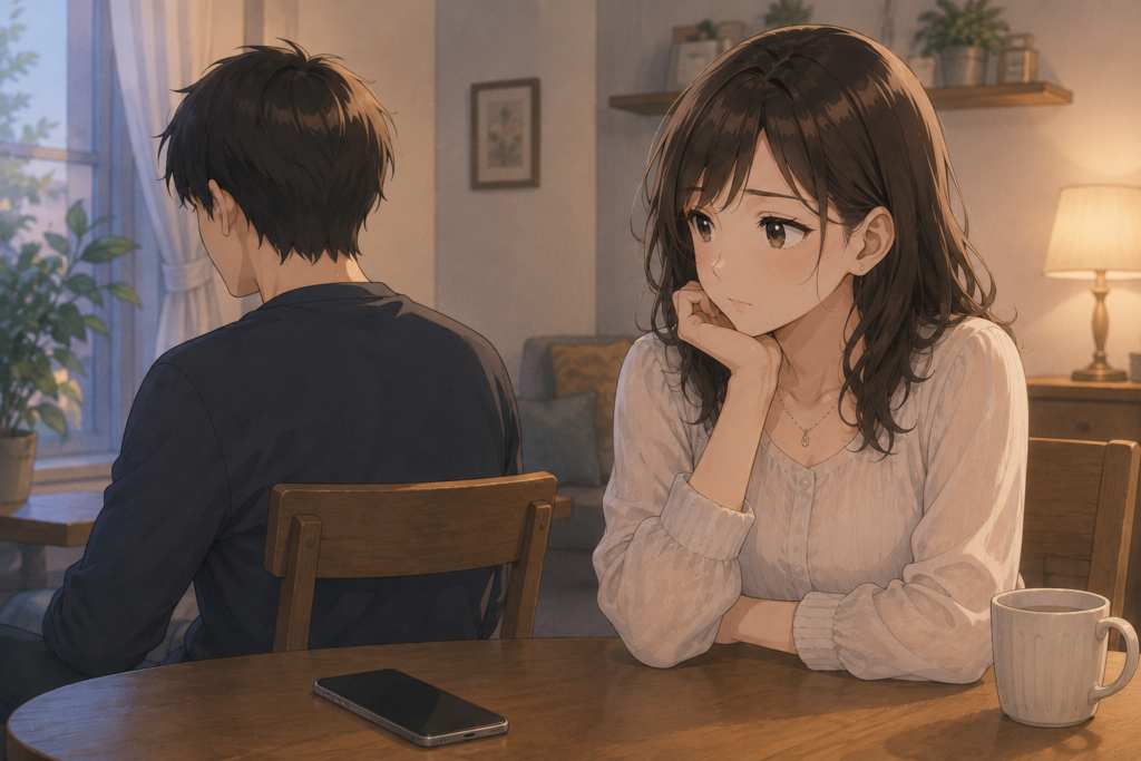 彼氏が信用できずに彼のスマホをチェックしたくなる女性。
