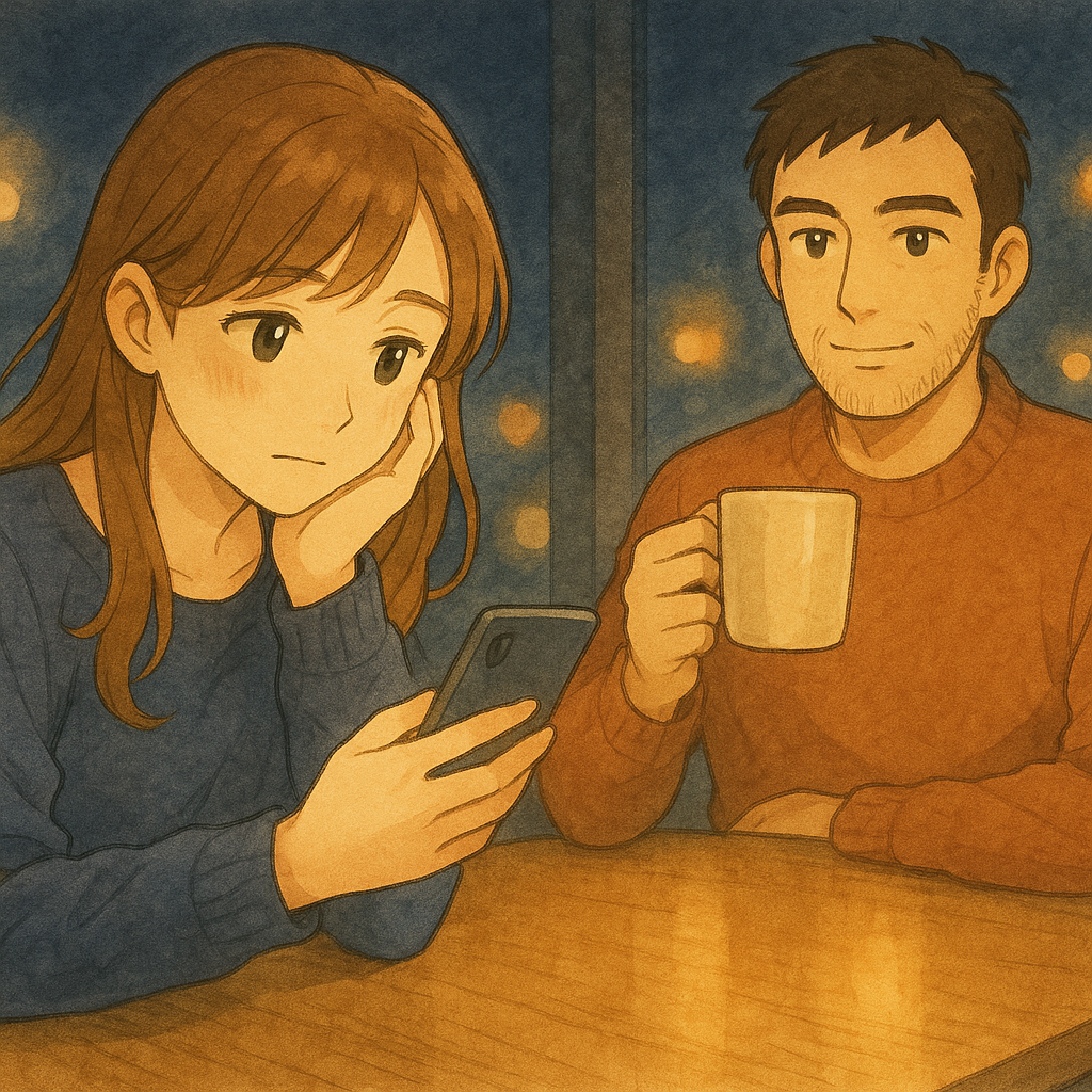 会話がなくても安心感があるカップル。