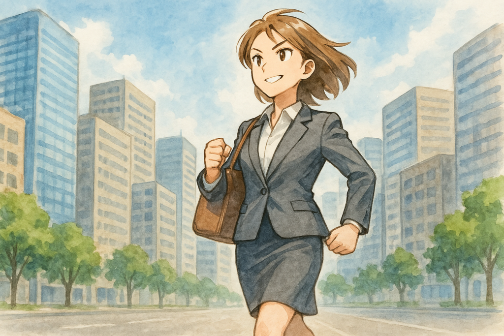 自分軸で生きる自立した女性のイメージ画像。