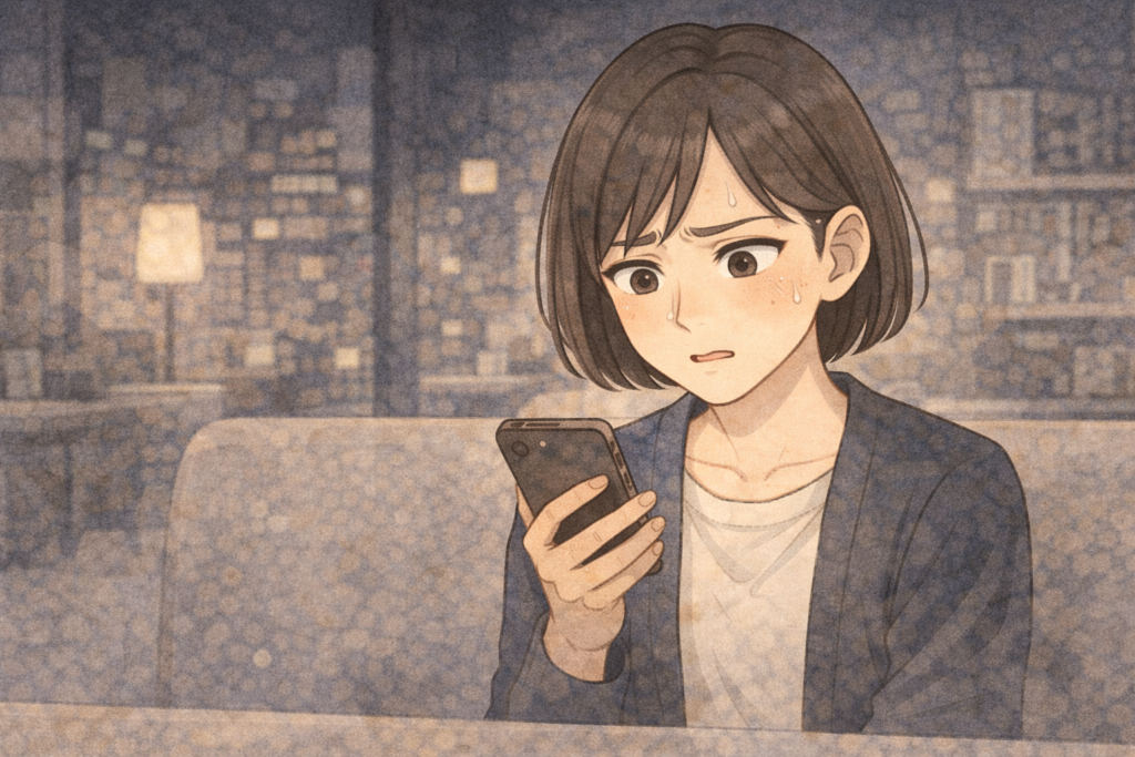 脈ありかどうかで悩む女性