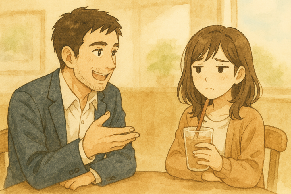 年上男性の脈がわからなくて悩む女性。