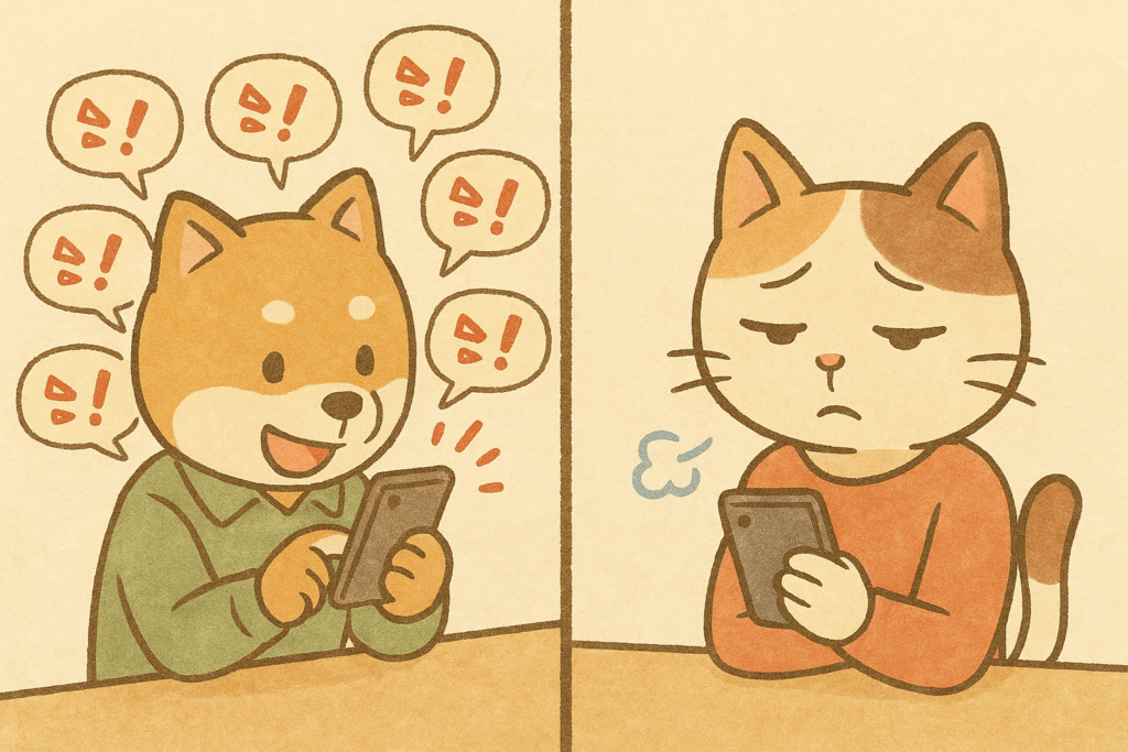 束縛が激しい彼氏とうんざりする彼女。