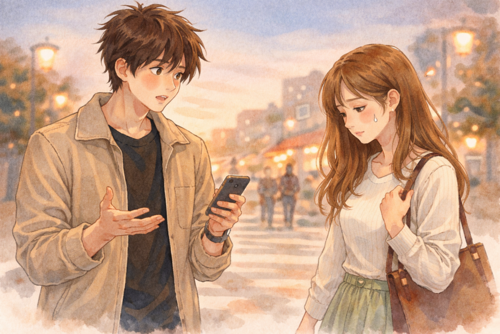 好きな人を忘れたくないのに友達関係を続ける女性。