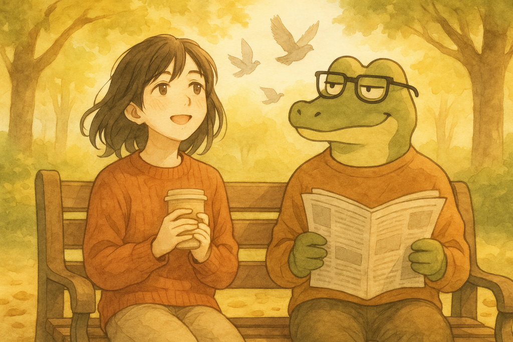 休憩を得意とするワニオ。