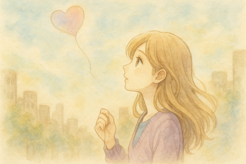 失恋した友達との向き合い方を考えるアカリ。