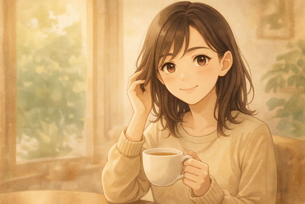 大人しい雰囲気だが存在感のある女性。