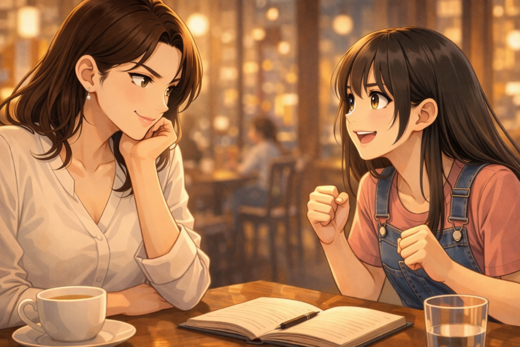 利用しようとするミサキと受けて立つツムギ。