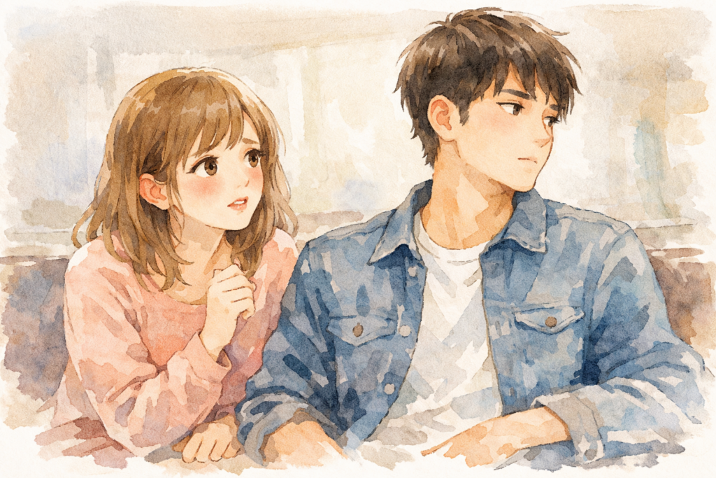 愛してるとは言えない彼氏。不安な彼女。