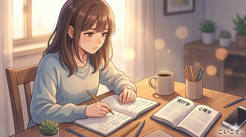 会えない時間に自分磨きを頑張る女性。