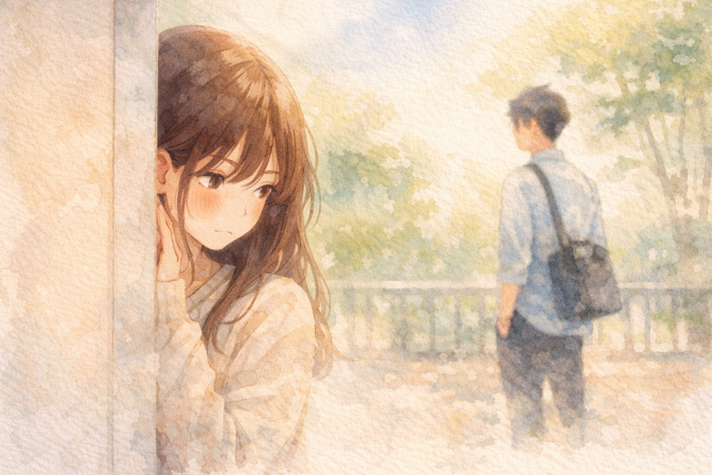 好きなのに避けてしまう女性。