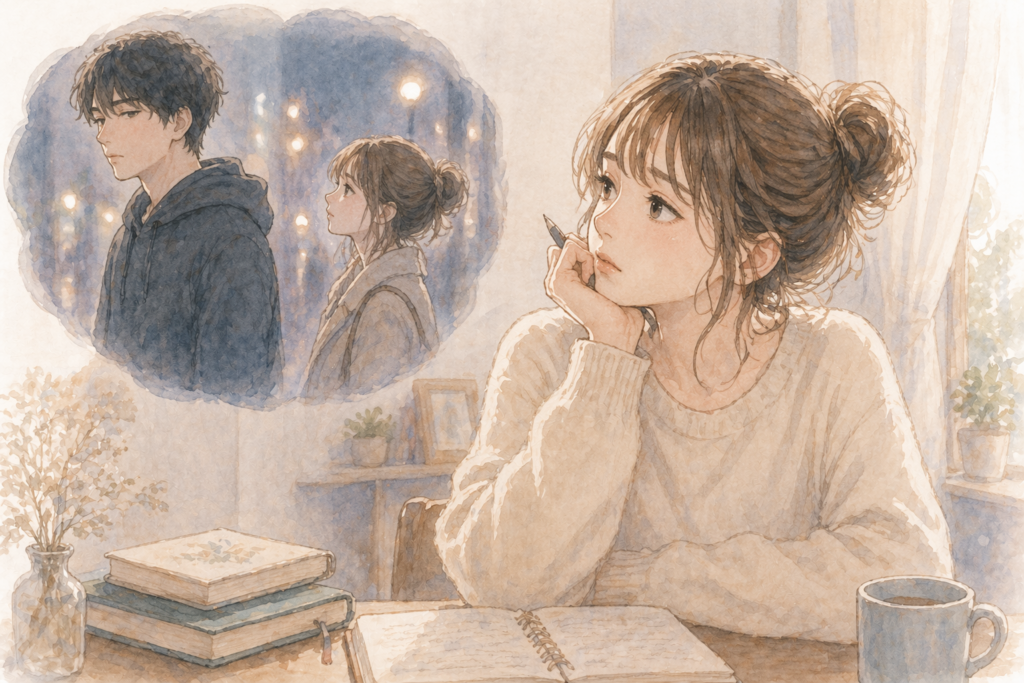 なぜ冷たくされたのに好きになるのか考える女性。