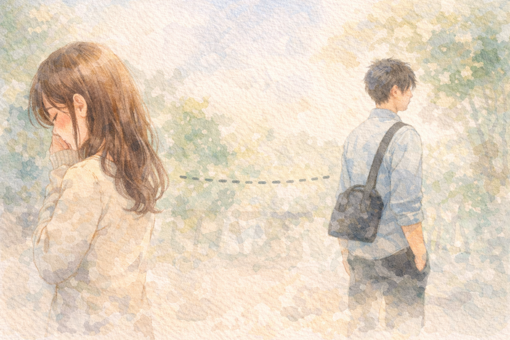 男性を好き避けして距離ができてしまう女性。