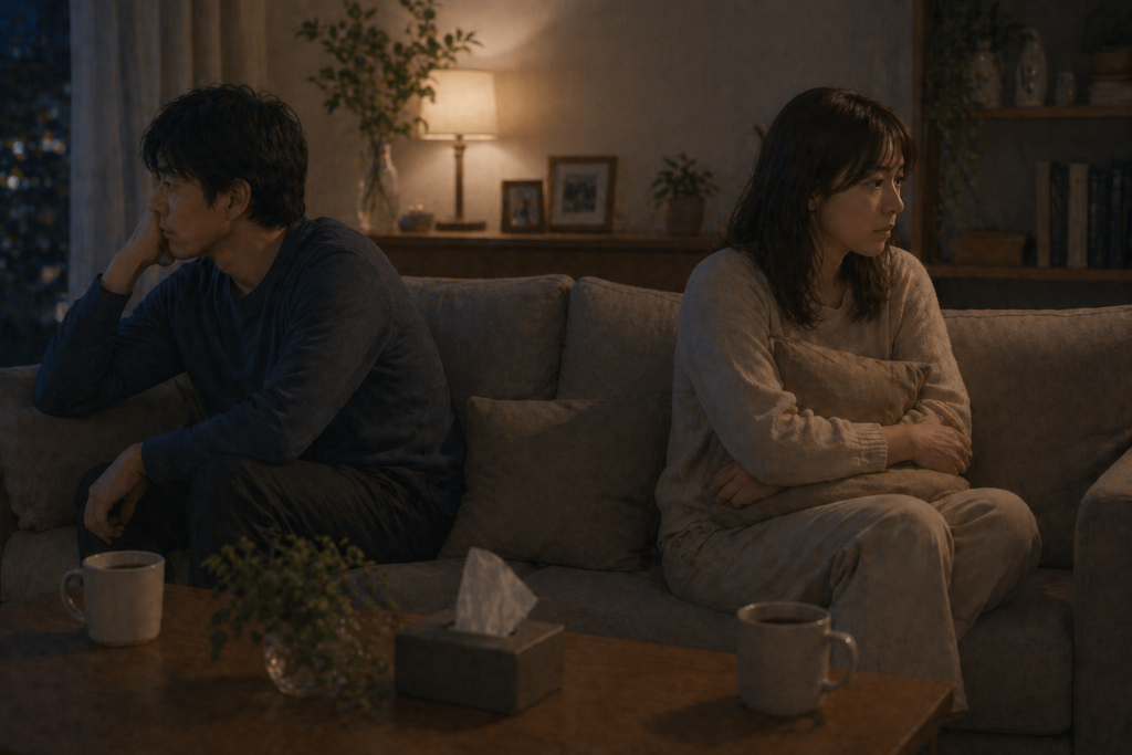 愛情のかたちの相違からすれ違う夫婦。