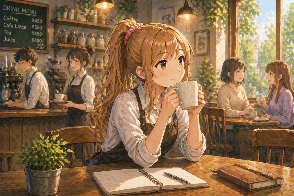 自分のことしか考えない人との向き合い方が整理できて、落ち着いて仕事ができるアカリ。