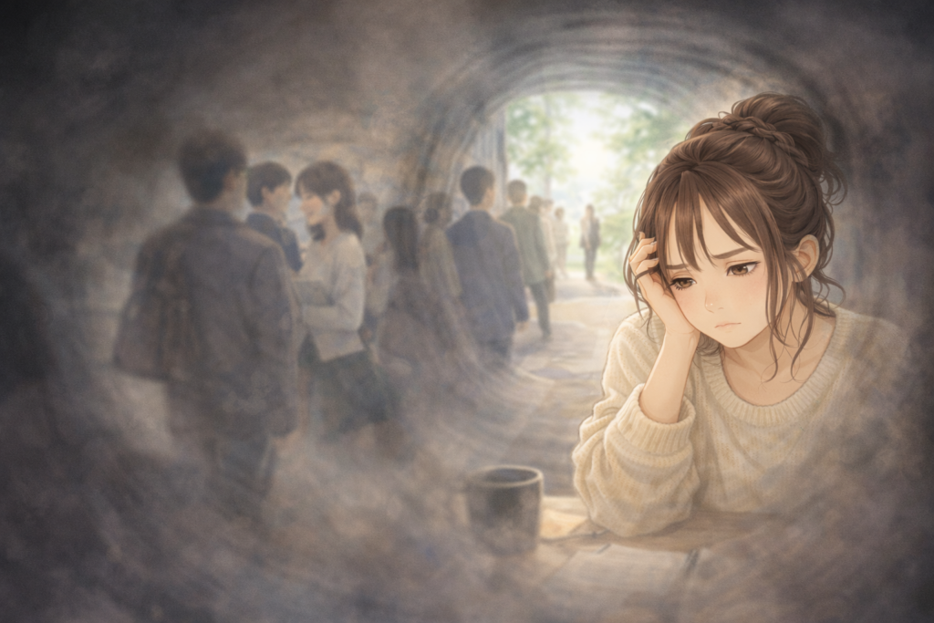 自分だけが大変だという思考に陥っている女性。その思考から抜け出す方法を探っている。