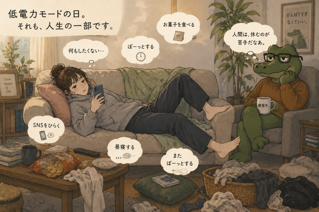 やる気の出ない女性。そんな日を否定しないことも大切。