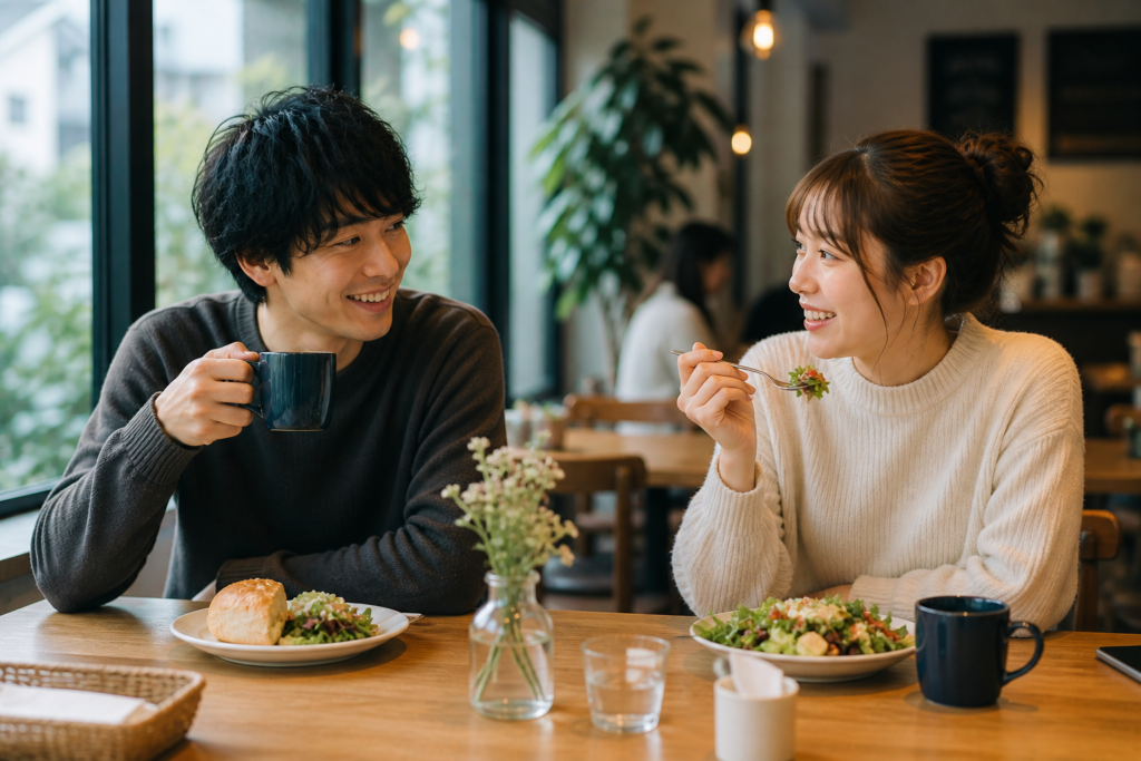 関係改善するカップル。