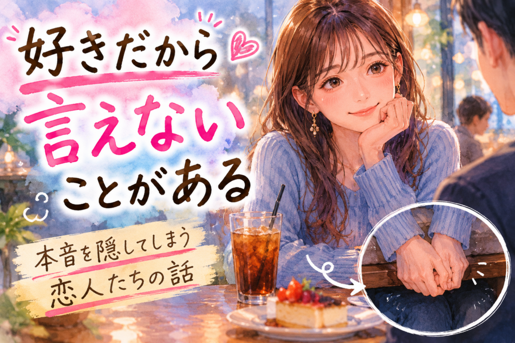笑顔を見せるが本音は言えない女性。