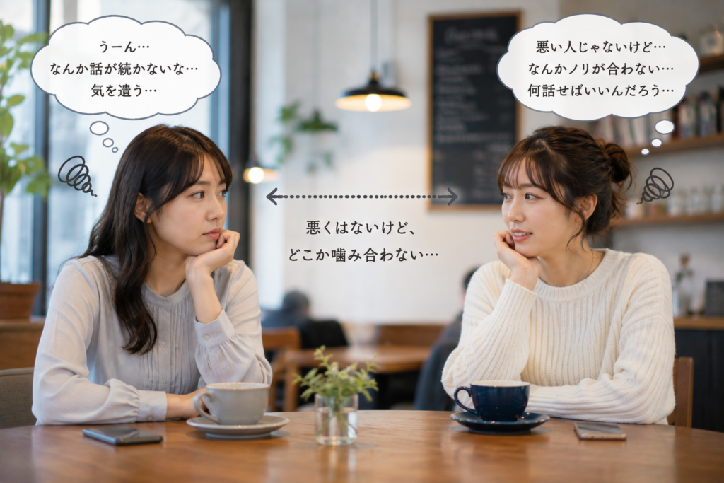 お互い悪い人ではないが噛み合わない。