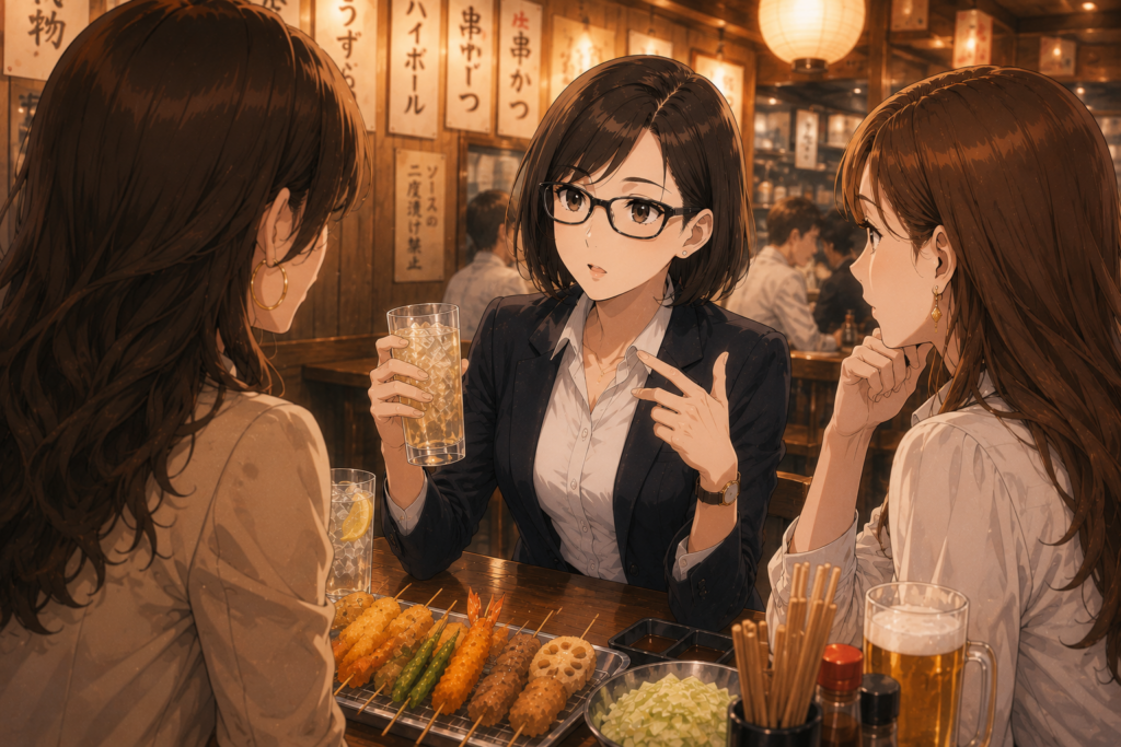 好きじゃない相手と付き合ったことはないと発言するミカコ。