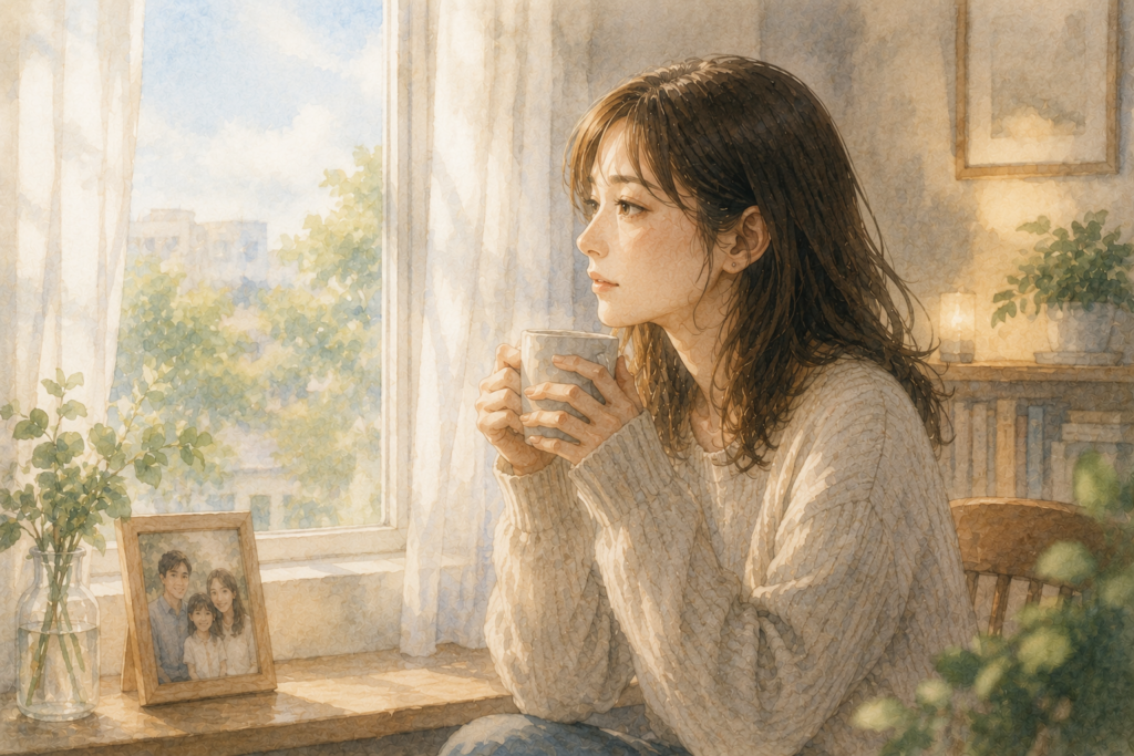 すぐに結論を出さないで傷ついた自分の心のケアを優先しようとする妻。