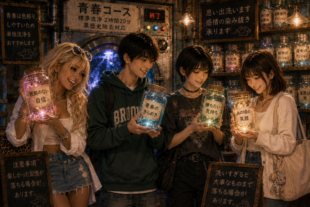 青春の黒歴史をクリーニングした若者たち。