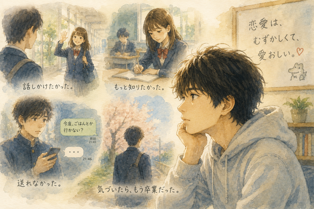 好きな人がいたけど行動しないまま終わったヒロ。
