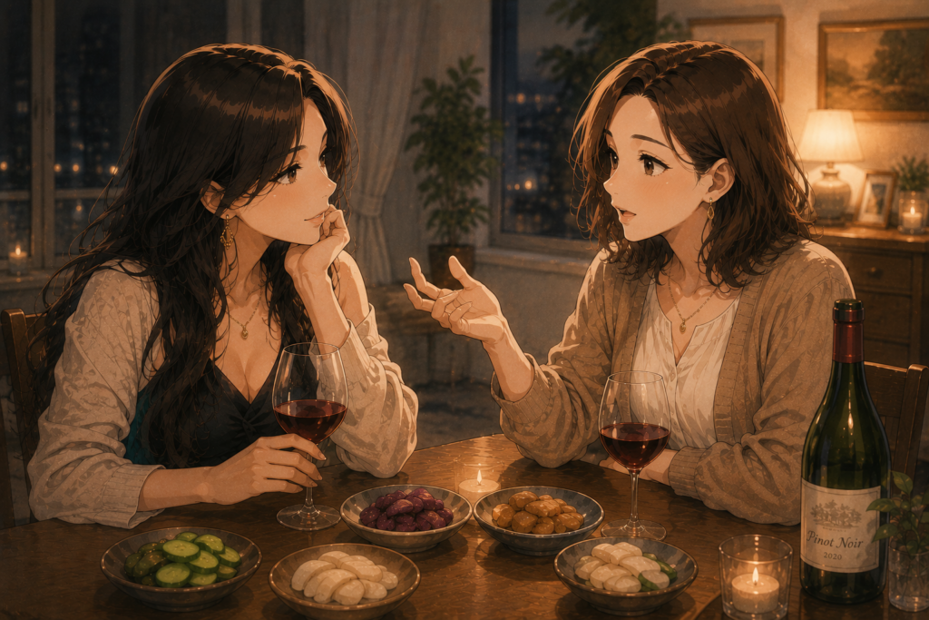 人生について語り合うマリとミサキ。