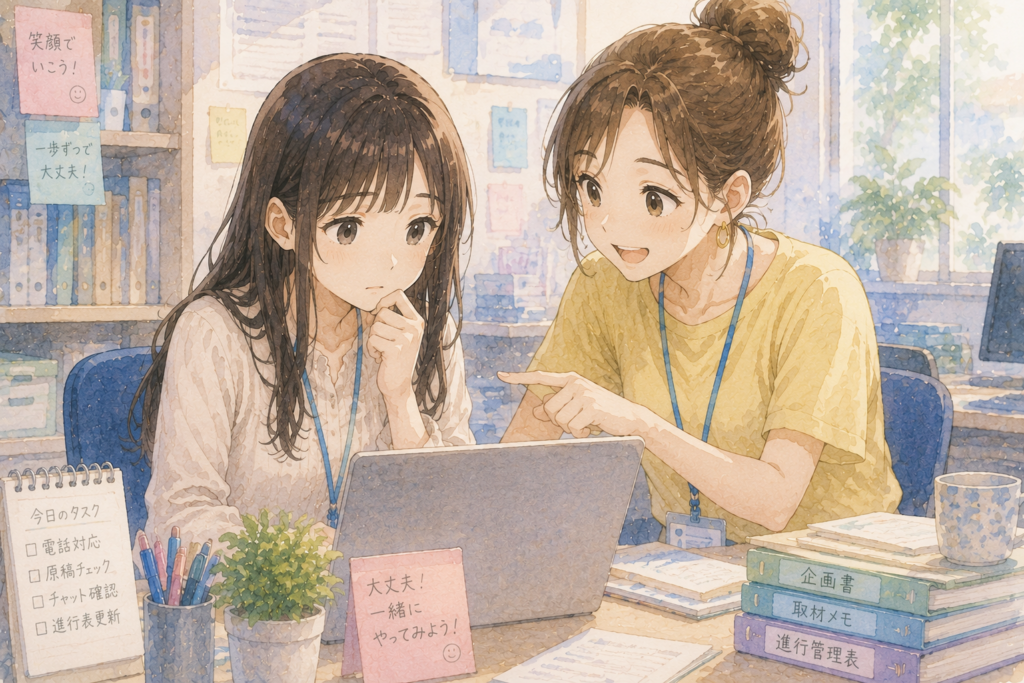 悩むサヤに寄り添うミユ。