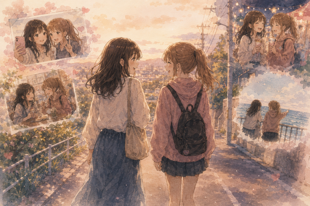 疎遠になった女友達との思い出。