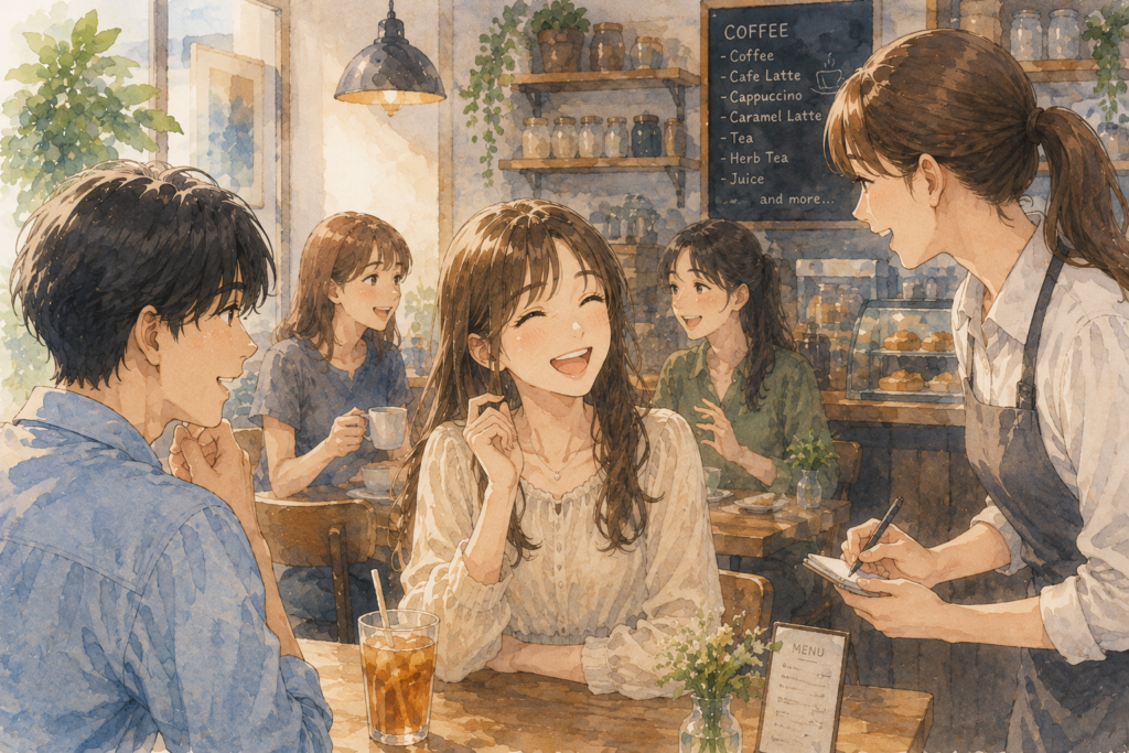 誰にでも笑顔で接する女性。笑顔だけでは脈はわからない。