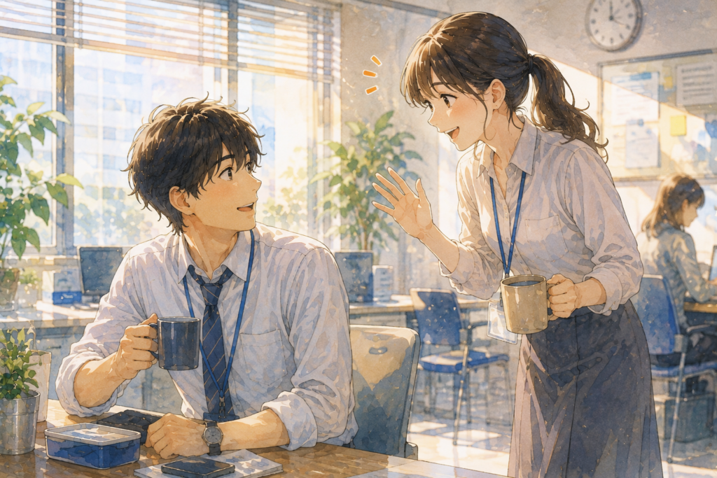 女性の方からも話しかけてくれる。向こうから接点を作ってくれている。