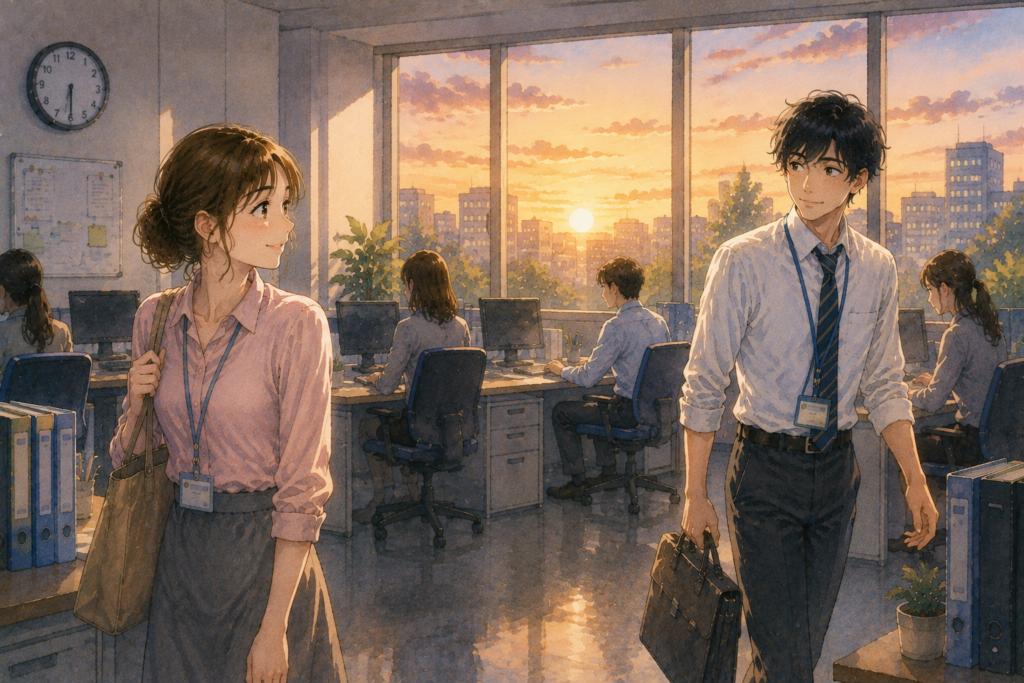 目が合う男性と微笑み合う。関係を進展させたいなら目が合った後の行動が大切。