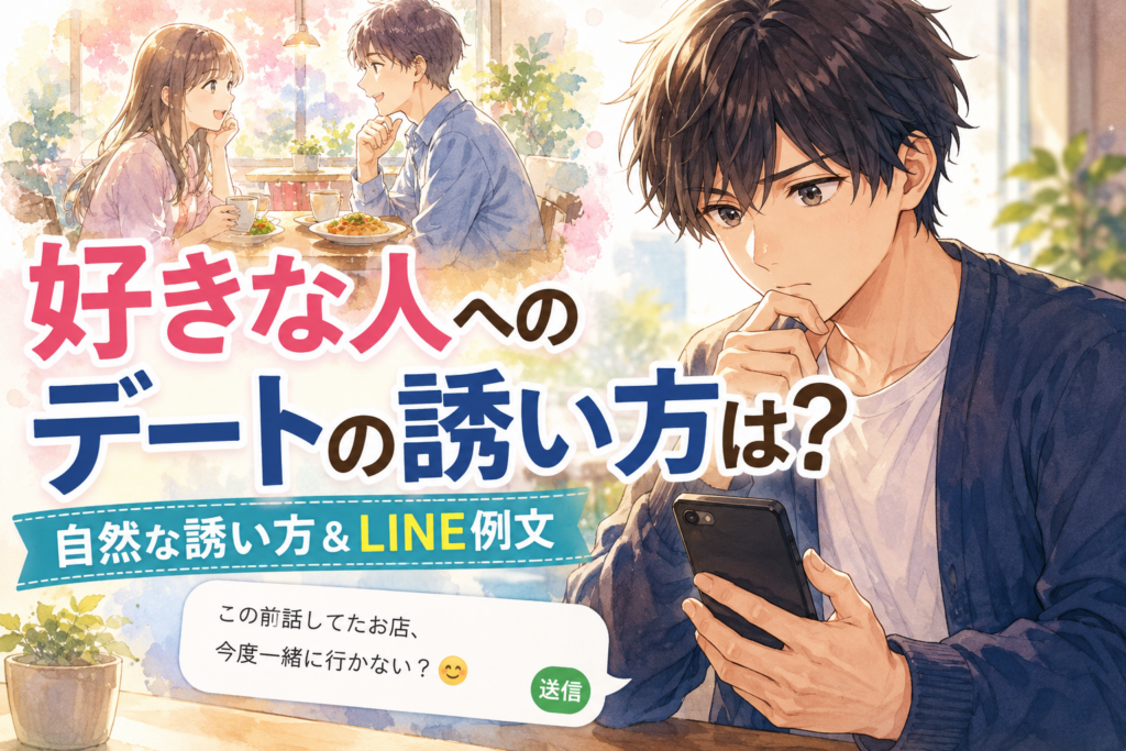 好きな人をデートに誘いたい。LINEで文を作ったが送信できない。