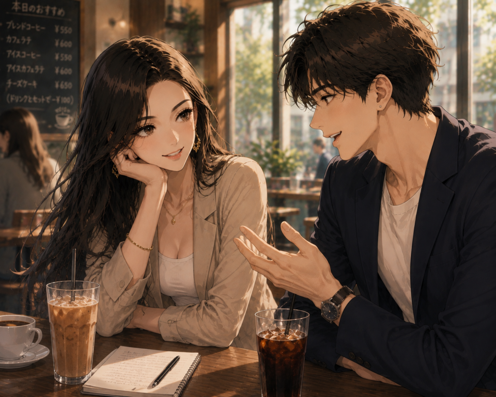 容姿が整っている者ならではの悩みに共感するふたり。