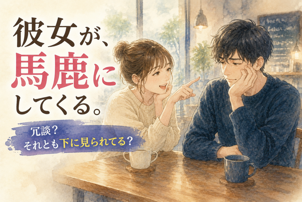 彼女に馬鹿にされる彼氏。あまりに頻繁で笑えなくなっている。
