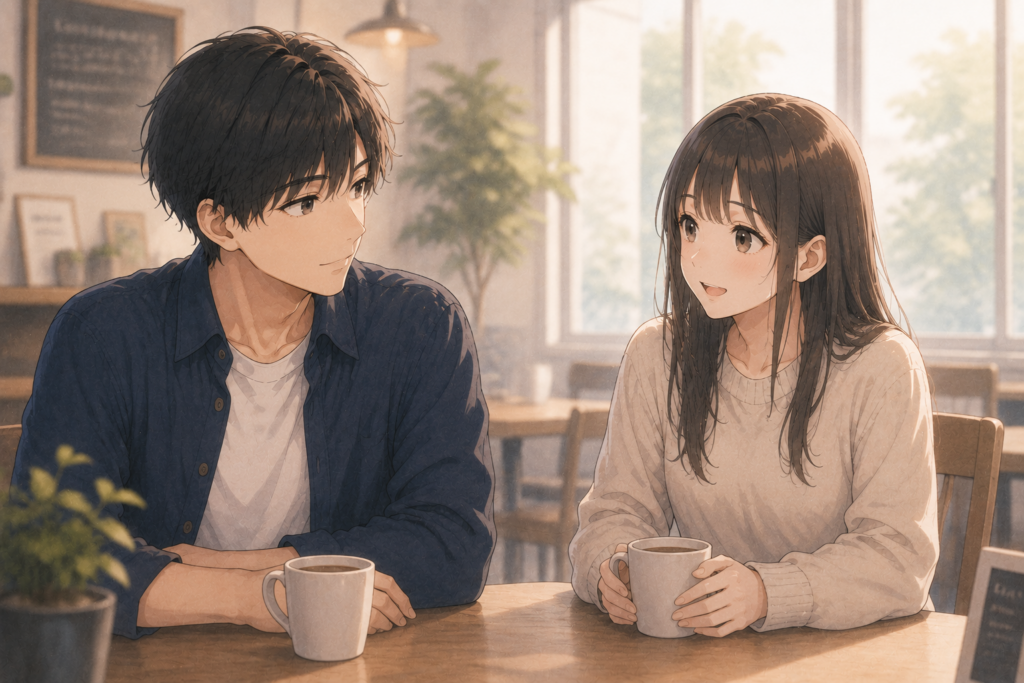 好きと言われても期待しすぎていない男性。