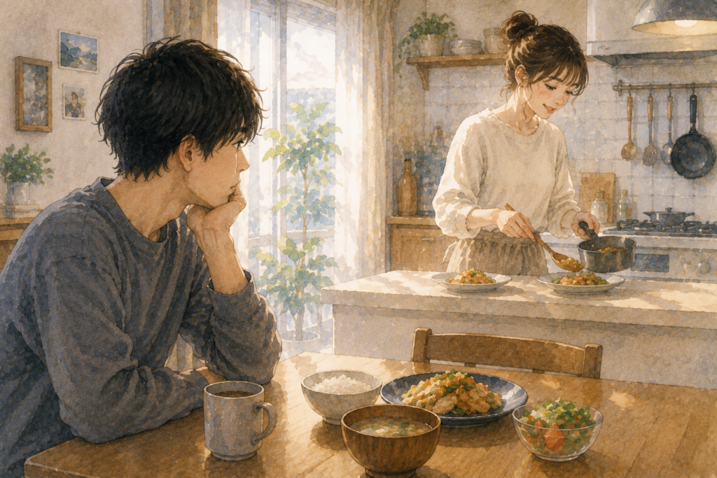 料理上手な彼女。それも尊敬できる要素のひとつ。
