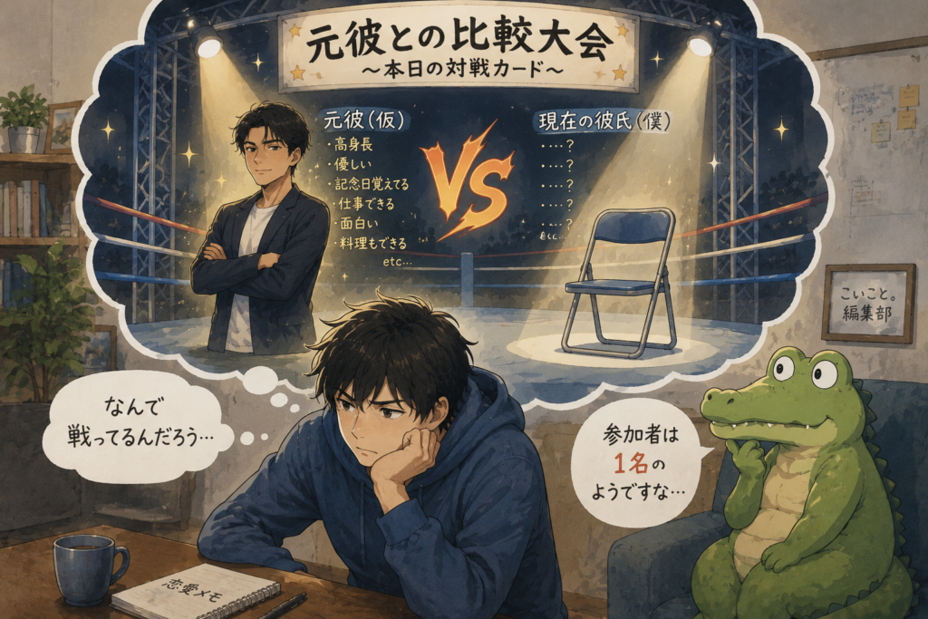 元彼との比較大会をひとりで始めて虚しさを感じている。