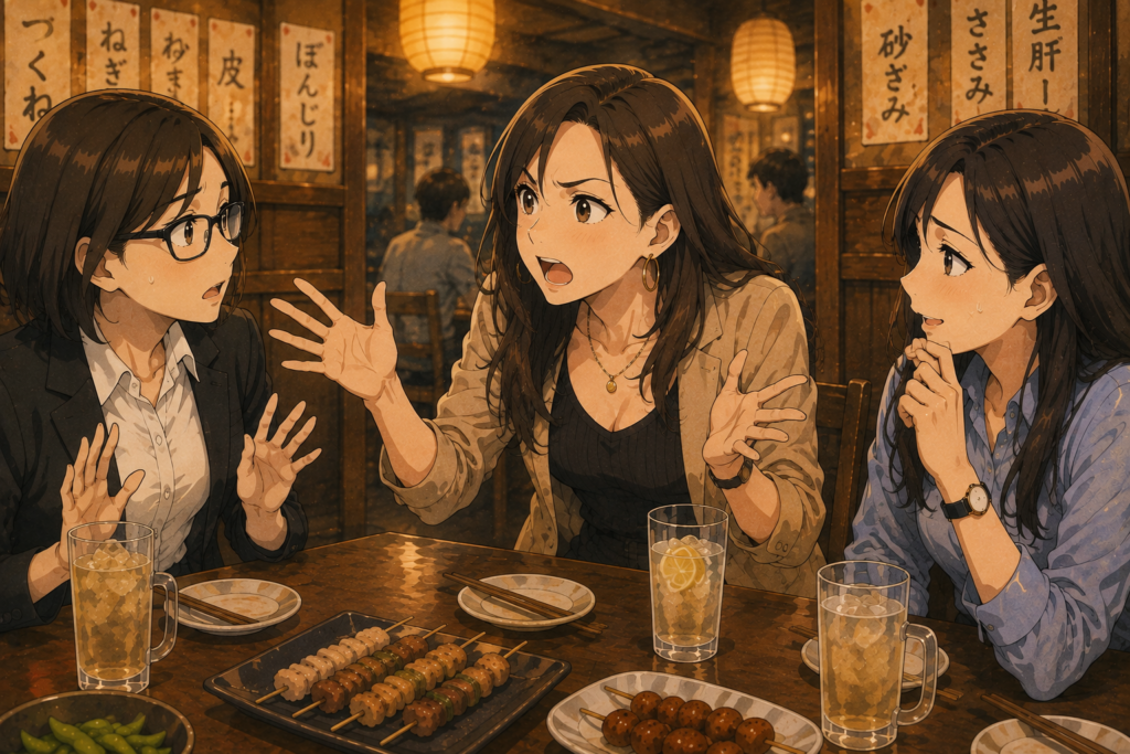 友達の彼氏を好きになったらと聞いてみるナナ。