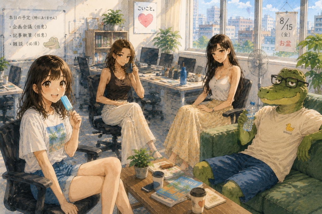 雑談を開始する4人。