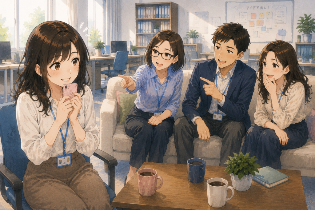 誰のSNSを見てたのか追及されるミユ。