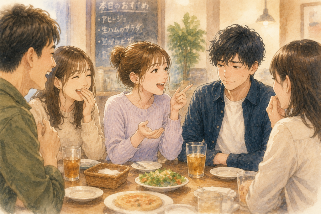 友達の前で馬鹿にしてくる彼女。彼氏はうざいと思っている。