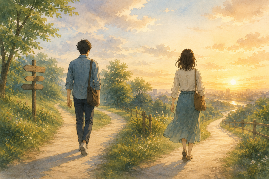 別々の道をゆく兄と妹。兄に勝てなくても自分の人生は負けになるわけではない。